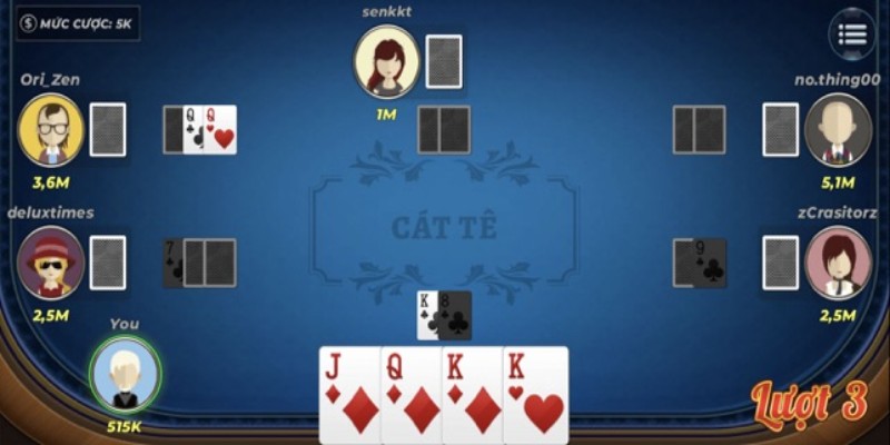 Danh sách các game catte phổ biến